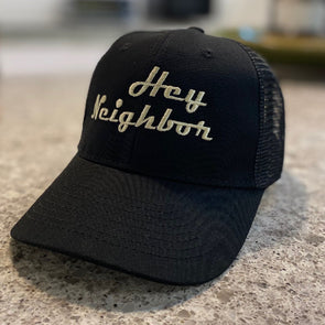 Hey Neighbor embroidered 6 panel retro trucker hat