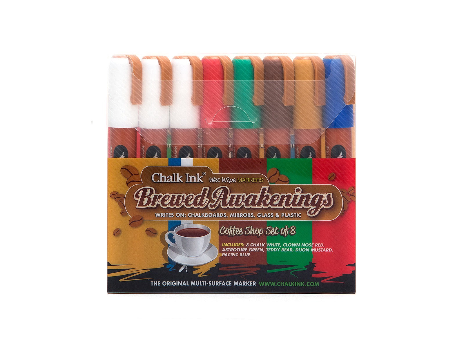 White Chalk Markers - Pack of 3 Chalk Pens - Use on Chalkboard